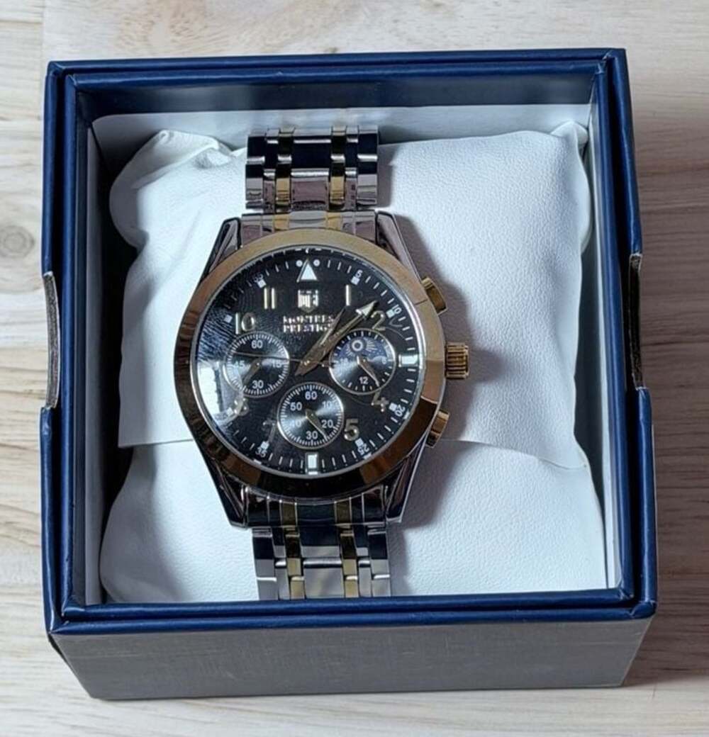 Montres Prestige Two-Tone Chronograph Watch